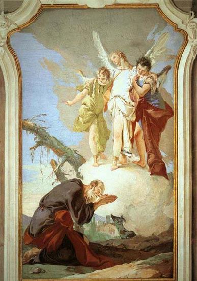 Giovanni Battista Tiepolo The Three Angels Appearing to Abraham